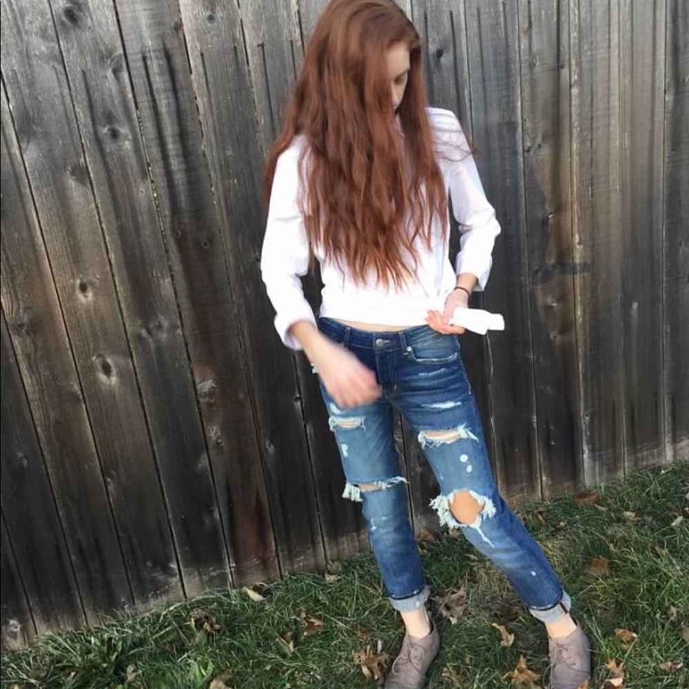 ZARA ripped jeans